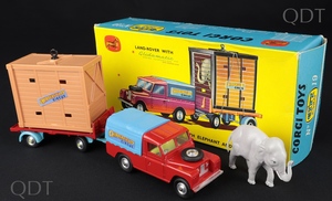 Corgi gift set 19 chipperfields landrover elephant cage trailer cc344