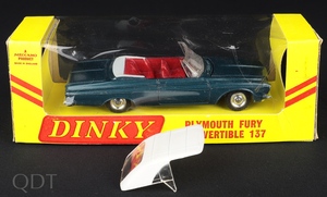 Dinky toys 137 plymouth fury convertible cc506