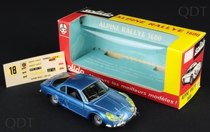 Solido models alpine rallye 1600 w581