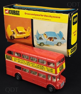 Corgi toys london routemaster bus cpventry diecast model club 1978 cc688