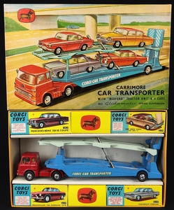 Corgi gift set 28 carrimore car transporter cc755