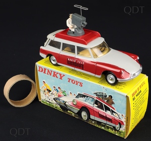 French dinky toys 1404 citroen radio tele luxembourg cc946 front