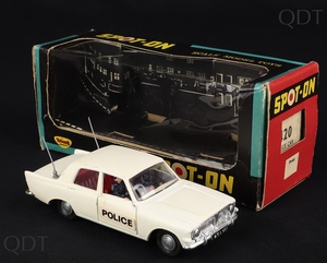 Spot on models 420 police car ford zephyr six dd121 front