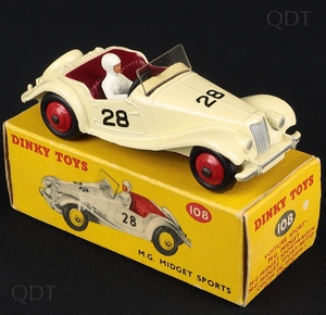 Dinky toys 108 mg midget sports dd293 front