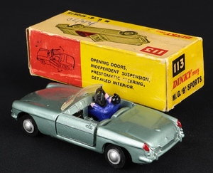 Nicky dinky toys 113 mgb sports dd350 back