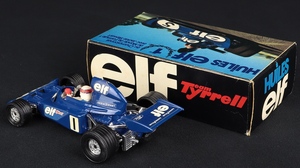 Corgi toys 158 elf tyrrell racing car jackie stewart dd399 back