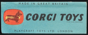 Corgi toys 201 austin cambridge saloon d412 booklet