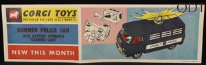 Corgi toys streamer paper corg 464 commer police van advert dd427 front