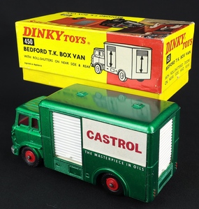 Dinky toys 450 beford tk box van castrol dd489 back