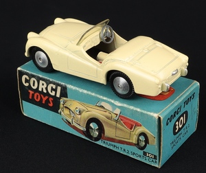 Corgi toys 301 triumph tr2 sports car dd492 back