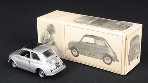 Mebetoys models a36 fiat 500 launch box 1965 dd502 back