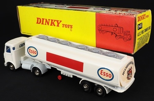 Dinky toys 945 aec fuel tanker esso dd504 back