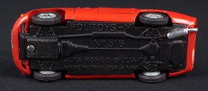 Politoys models 516 alfa romeo giulia zagato tz x181 base