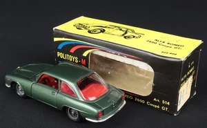 Politoys 514 alfa romeo 2600 coupe x183 back