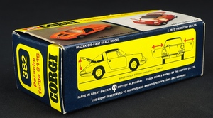 Corgi toys 382 porsche targa 911s dd539 box
