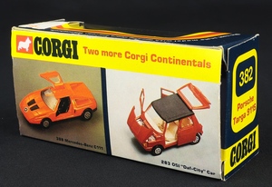 Corgi toys 382 porsche targa 911s dd539 back