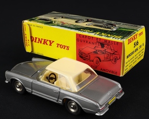 French dinky 516 mercedes 230sl dd594 back