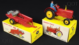 Dinky 300 massey ferguson tractor 321 manure spreader dd616 front