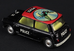 Corgi toys 249 mini cooper facory police black beauty green hornet dd629 back