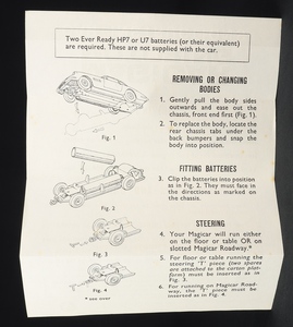 Spot on 902 magicar riddler rolls royce batman dd630 leaflet