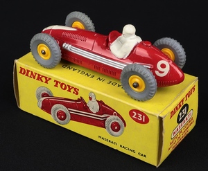 Dinky toys 231 maserati racing car dd633 back