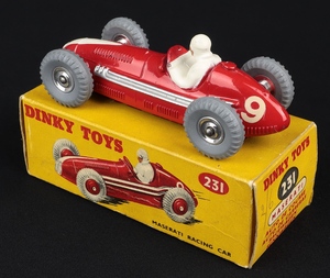 Dinky toys 231 maserati racing car dd634 back