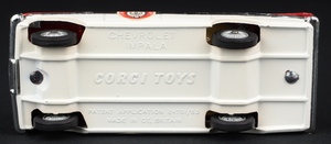 Corgi toys 439 chevrolet fire chief dd652 base