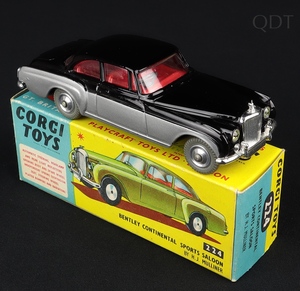 Corgi toys 224 bentley continental sports saloon dd660 front