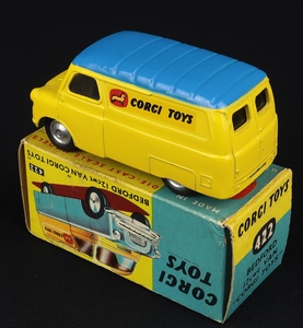 Corgi toys 422 bedford van dd708 back