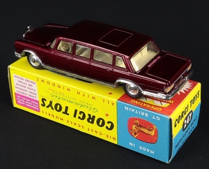 Corgi toys 247 mercedes 600 pullman dd772 back