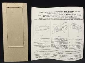 Dinky toys 277 superior criterion ambulance dd776 leaflet packing