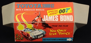 Corgi toys 336 james bond toyota dd829 box