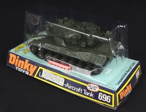 Dinky toys 696 leopard anti aircraft tank dd875 back