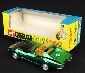 Corgi toys 300 chevrolet corvette stingray coupe dd884 back