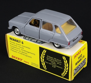 French dinky 1453 renault 6 dd917 back