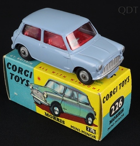 Corgi toys 226 morris mini minor ee13 front