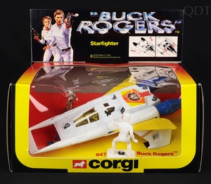 Corgi toys 647 buck rogers starfighter ee20 front