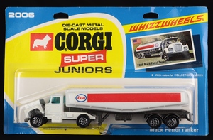 Corgi super junuors 2006 mack petrol tanker ee22 front