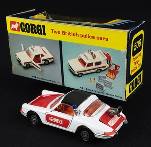 Corgi toys 509 targa police car polizei ee81 back