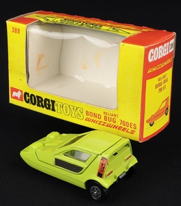 Corgi toys 389 reliant bond bug ee101 back