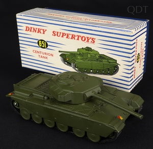 Dinky supertoys 651 centurion tank ee116 front
