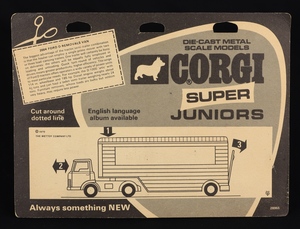 Corgi juniors 2004 articulated removals van ee156 back