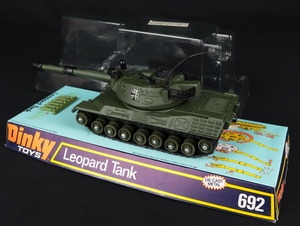 Dinky toys 692 leopard tank ee161 back