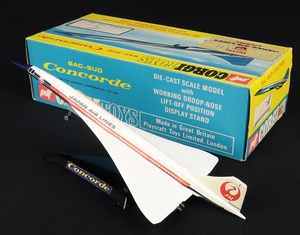 Corgi toys 652 japan air lines concorde ee195 back