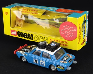 Corgi toys 302 hillman hunter kangaroo ee232 back