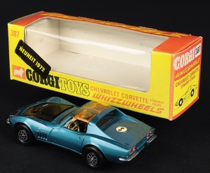 Corgi toys 387 chevrolet corvette stingray ee237 back