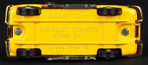 Corgi toys 337 chevrolet corvette sting ray ee248 base