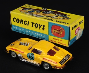 Corgi toys 337 chevrolet corvette sting ray ee248 back