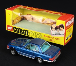 Corgi toys 393 mercedes 350 sl ee280 back