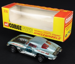 Corgi toys 376 chevrolet corvette stingray ee339 back